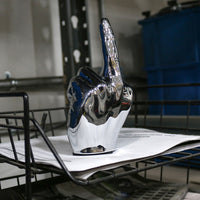 United Pacific - Chrome "Middle Finger" Hood Ornament (Various Colors)