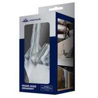 United Pacific - Chrome "Middle Finger" Hood Ornament (Various Colors)