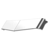 RoadWorks Challenger 11" - 13" V-Drop Post Mount Visor For Peterbilt 379/389