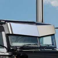 RoadWorks Challenger 11" - 13" V-Drop Post Mount Visor For Peterbilt 379/389
