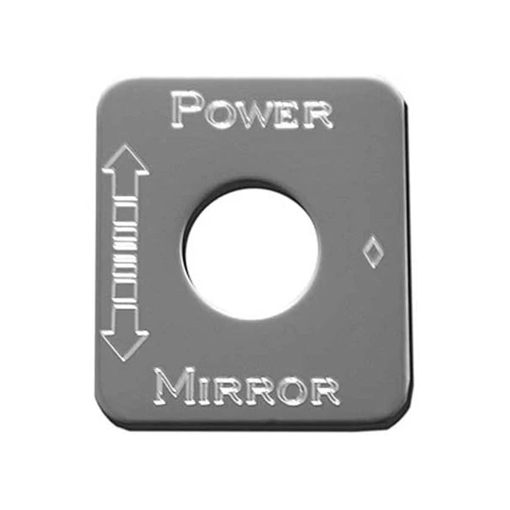 Rockwood Stainless Steel Kenworth Power Mirror Switch Plate