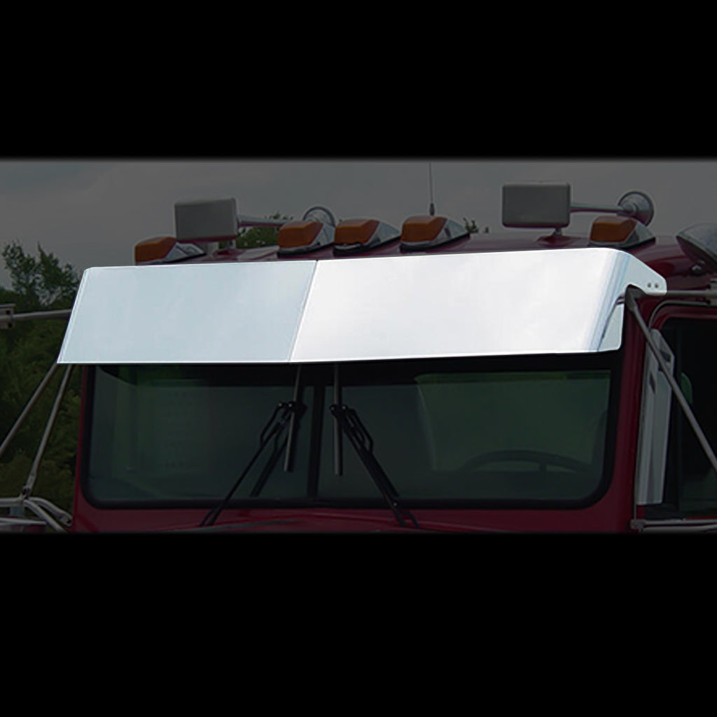 Roadworks - '85 to '98 Kenworth W900 Stainless Steel 12" Drop Visor