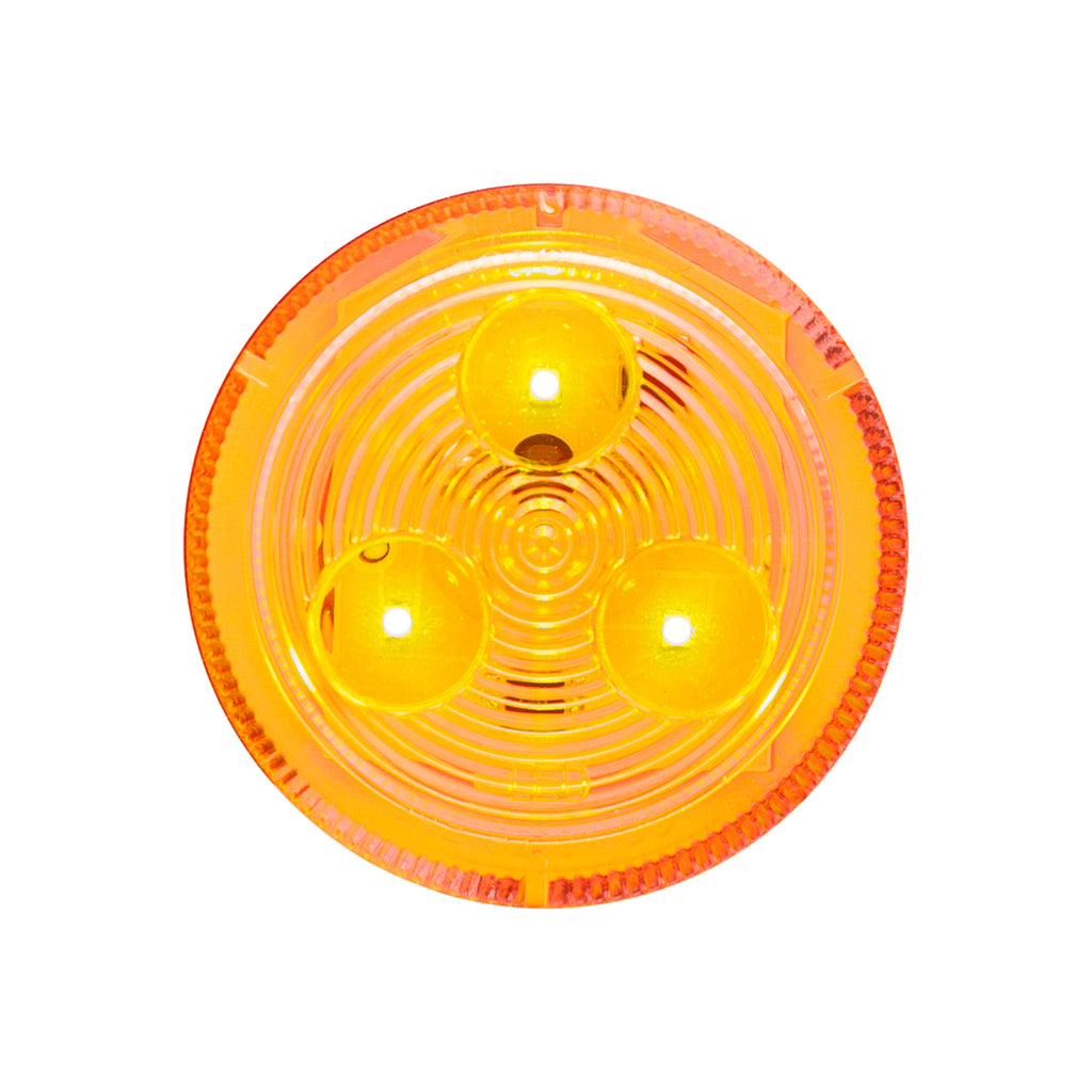 Optronics - 12V 2.5" Marker/Clearance Light (Yellow LED/Clear Lens)