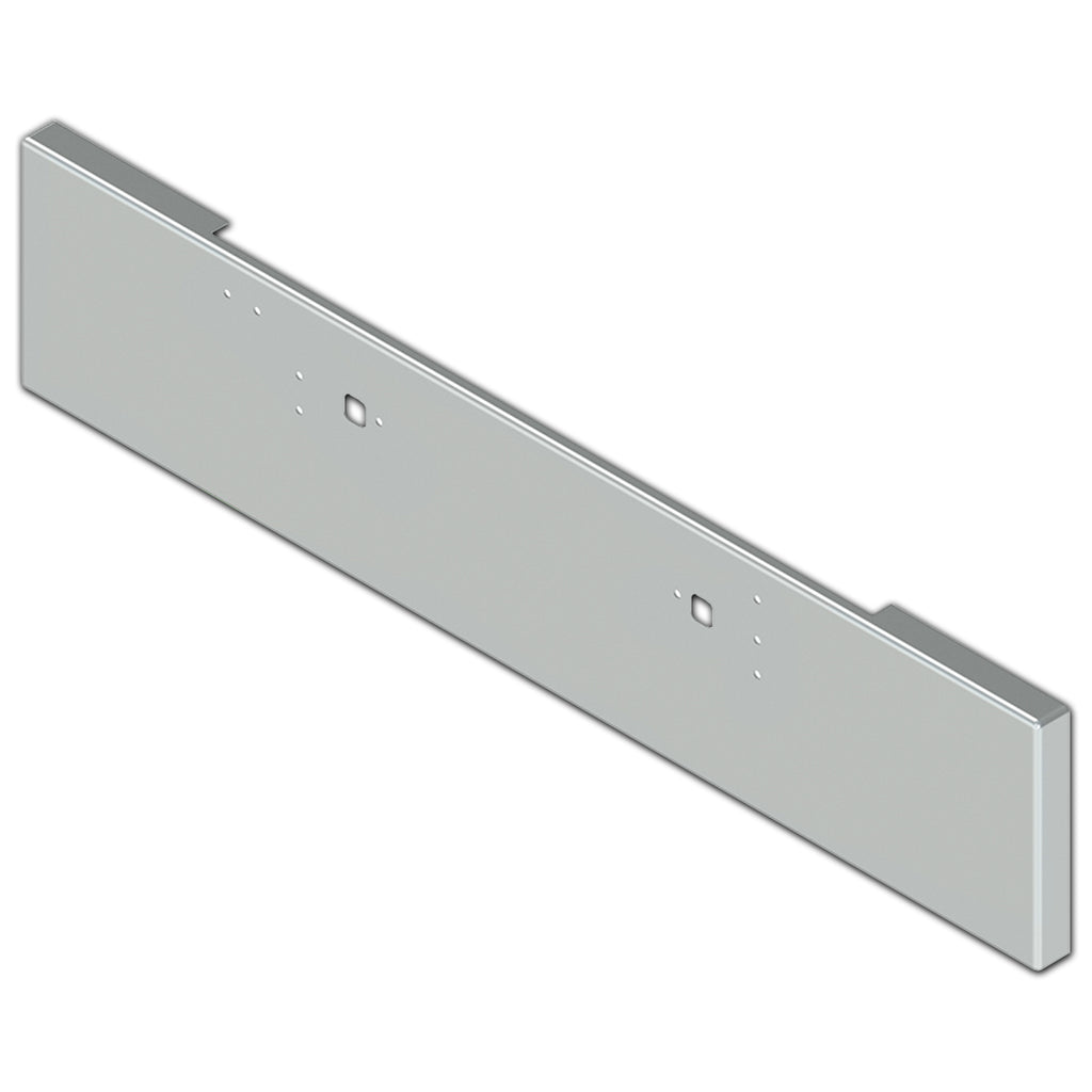 International 9300/9370/9670 20" Box End 10 Ga Chrome Steel Bumper with Bolt & Tow Pin Holes