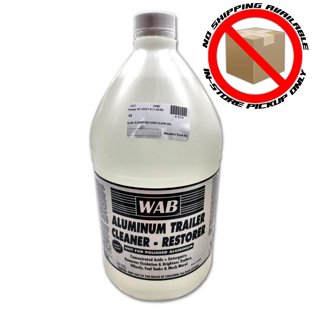 WAB Aluminum Cleaner - Clear (1 Gal. or 5 Gal.) - Berube's Truck Accessories