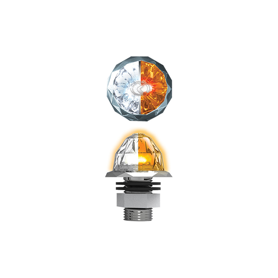 Jeweled Series 3/4" Mini Hero Watermelon Light (Amber LEDs/Clear Lens)