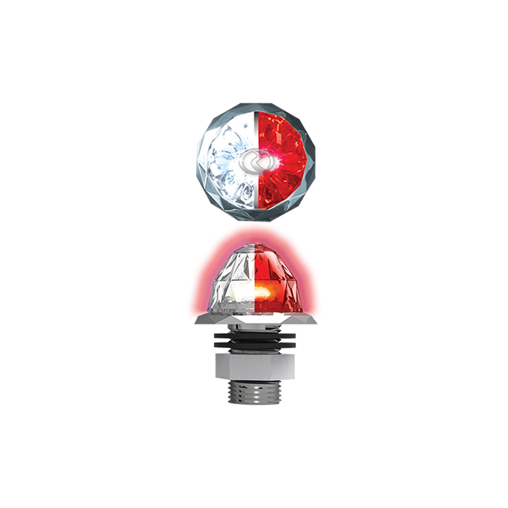 Jeweled Series 3/4" Mini Hero Watermelon Light (Red LEDs/Clear Lens)