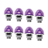 8 Pack of Jeweled Series 3/4" Mini Hero Watermelon Light (Purple LEDs/Clear Lens)