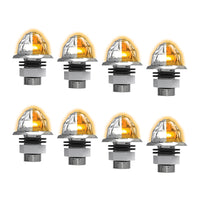 8 Pack of Jeweled Series 3/4" Mini Hero Watermelon Light (Amber LEDs/Clear Lens)