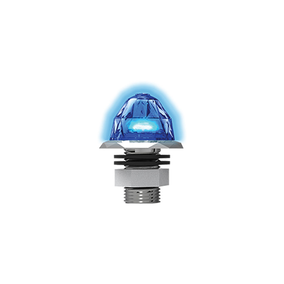 Jeweled Series 3/4" Mini Hero Watermelon Light (Blue LEDs/Clear Lens)