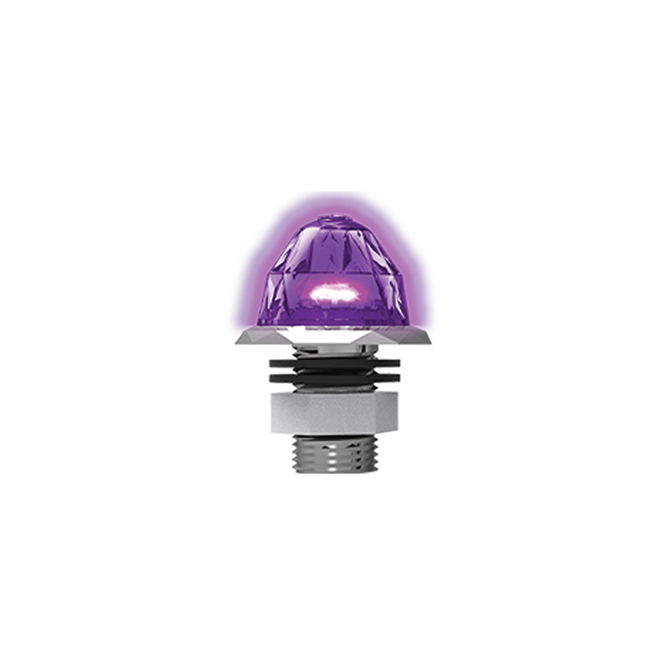 Jeweled Series 3/4" Mini Hero Watermelon Light (Purple LEDs/Clear Lens)