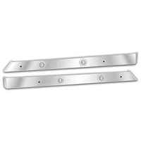 Western Star 49X Set-Forward Axle Cab & Cowl Trim w 3/4" Round Amber/Clear LED Lights