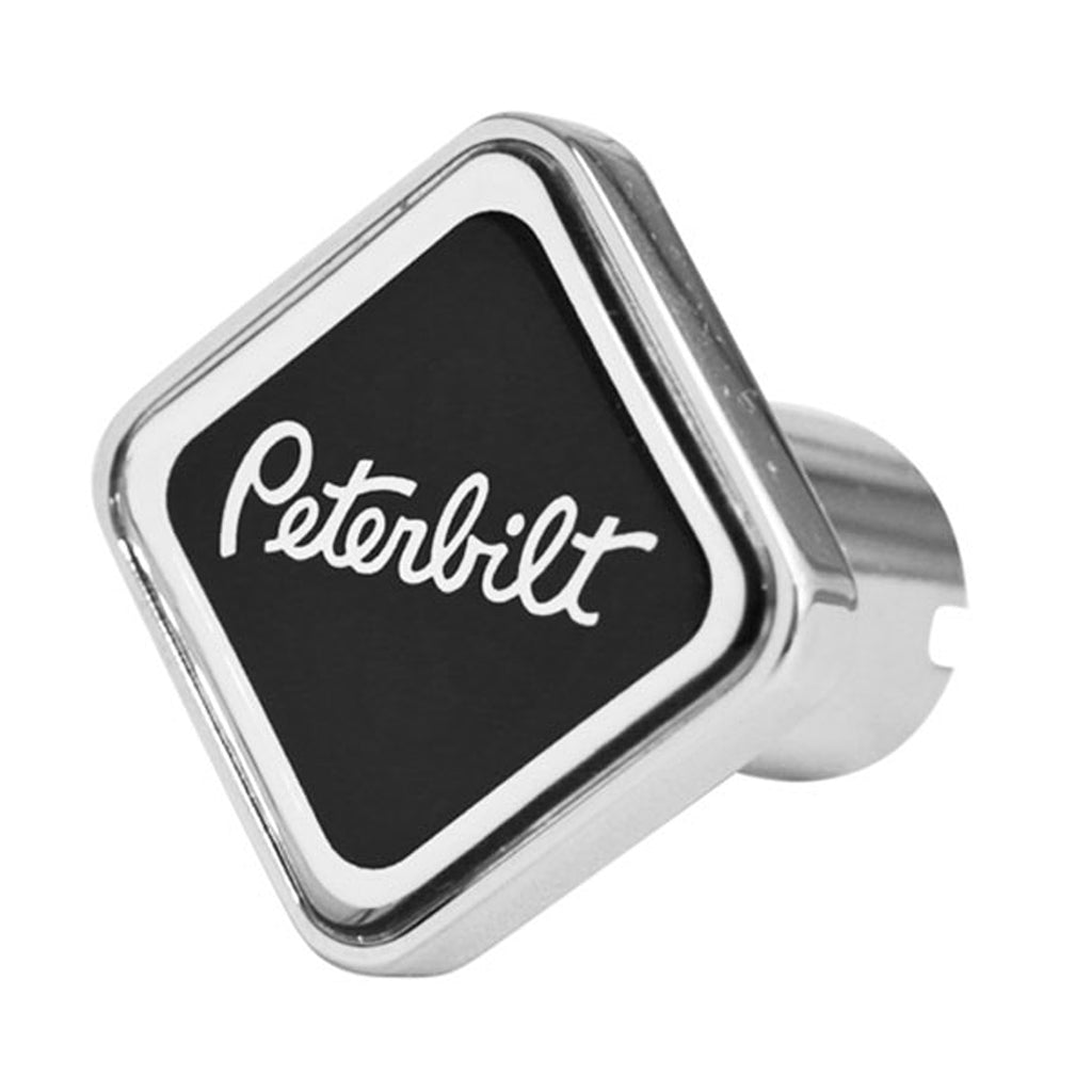 Delpann - Black Peterbilt Logo Air Valve Knob (Square or Octagon)