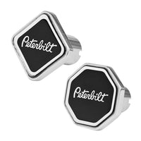 Delpann - Black Peterbilt Logo Air Valve Knob (Square or Octagon)