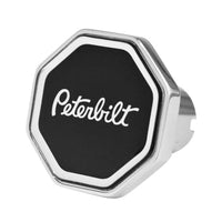Delpann - Black Peterbilt Logo Air Valve Knob (Square or Octagon)