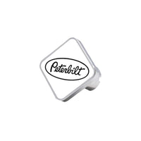Delpann - White Peterbilt Logo Air Valve Knobs (Square or Octagon)