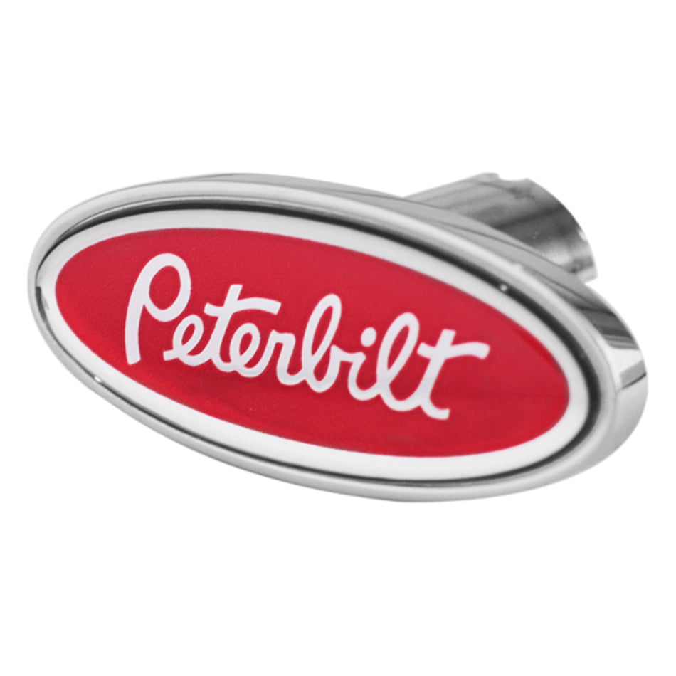 Delpann - Peterbilt Logo Oval Chrome Air Valve Knob