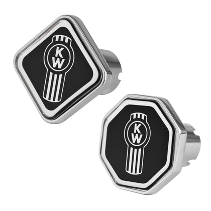 Delpann - Kenworth Black Logo Knob (Square or Octagon)