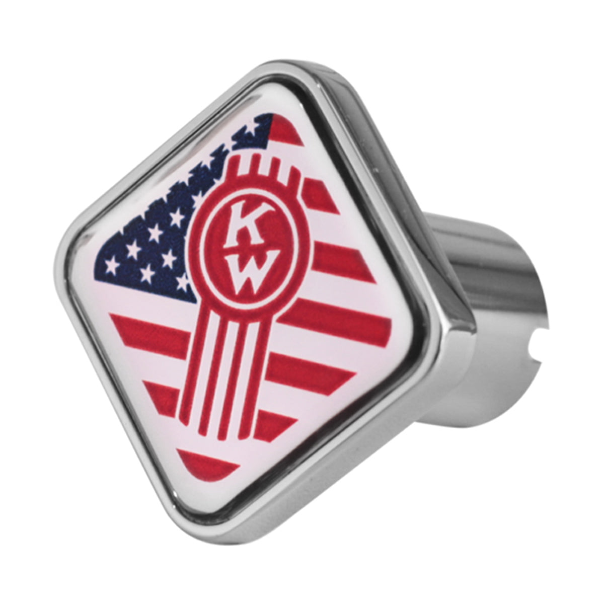 Delpann - Kenworth USA Logo Air Valve Knob (Square or Octagon) - Berube's Truck Accessories