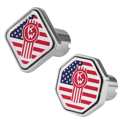 Delpann - Kenworth USA Logo Air Valve Knob (Square or Octagon)