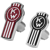 Delpann - Kenworth Logo Shaped Metallic Air Valve Knob (Red or Black)