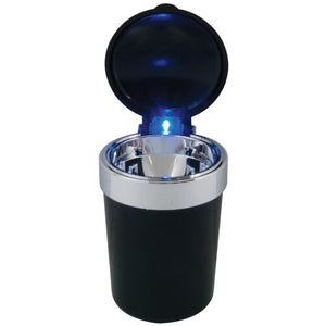 RoadPro - Self-Extinguishing Ashtray w Blue LED Light