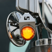 Shift Products - Stainless Steel Mirror Turn Signal Brackets w/ Logo