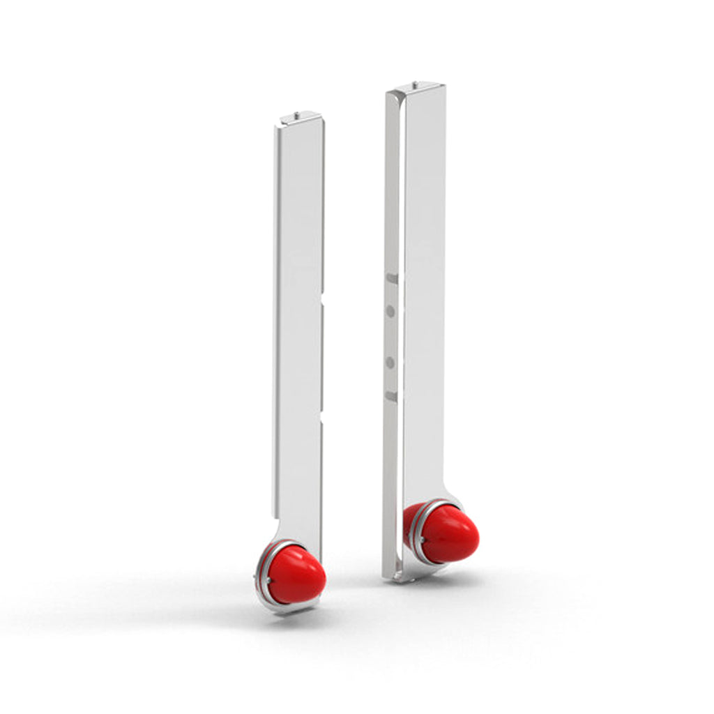 15" Stainless Steel Peterbilt Watermelon Rear Air Cleaner Light Bars (1 Hole)