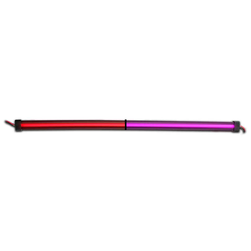 Trux - 24" Clear Red to Purple Aux. Center Glow Strip LED Light (120 Diodes)
