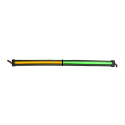 Trux - Dual Revolution 12" Clear Amber to Green Aux. Center Glow LED Strip Light (60 Diodes)