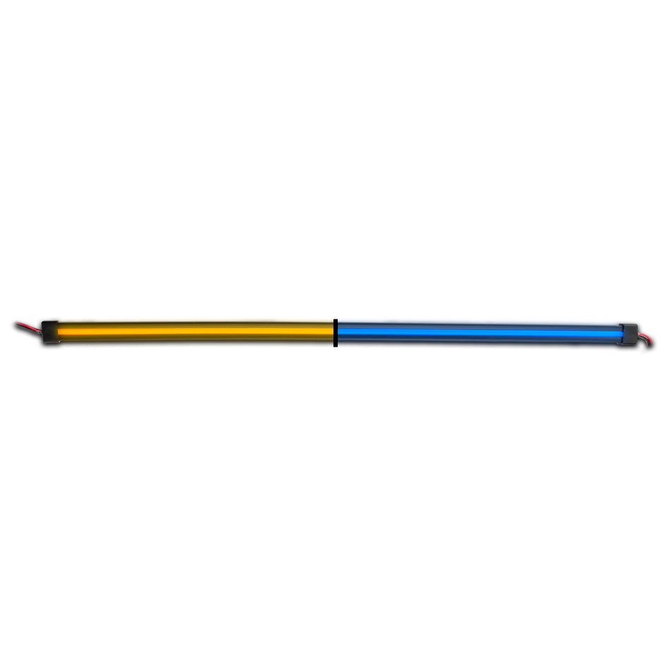 Trux - Dual Revolution 48" Clear Amber to Blue Aux. Center Glow LED Strip Light (240 Diodes)