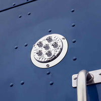 4" Legacy Series Flange Mount Chrome Round LED Work Light - Spot Beam (2000 Lumens)