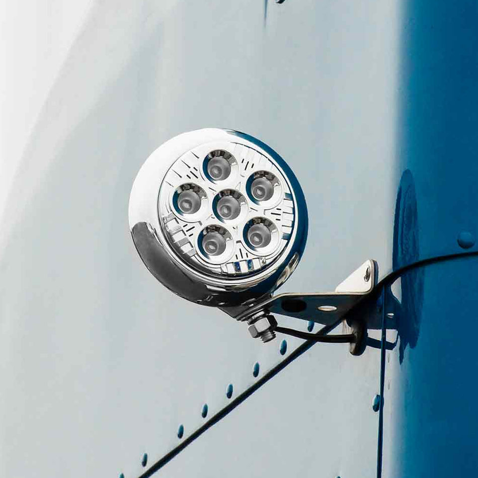 5" Legacy Series Chrome Round LED Work Light w Legacy Housing (2000 Lumens)