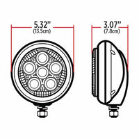 5" Legacy Series Chrome Round LED Work Light w Legacy Housing (2000 Lumens)