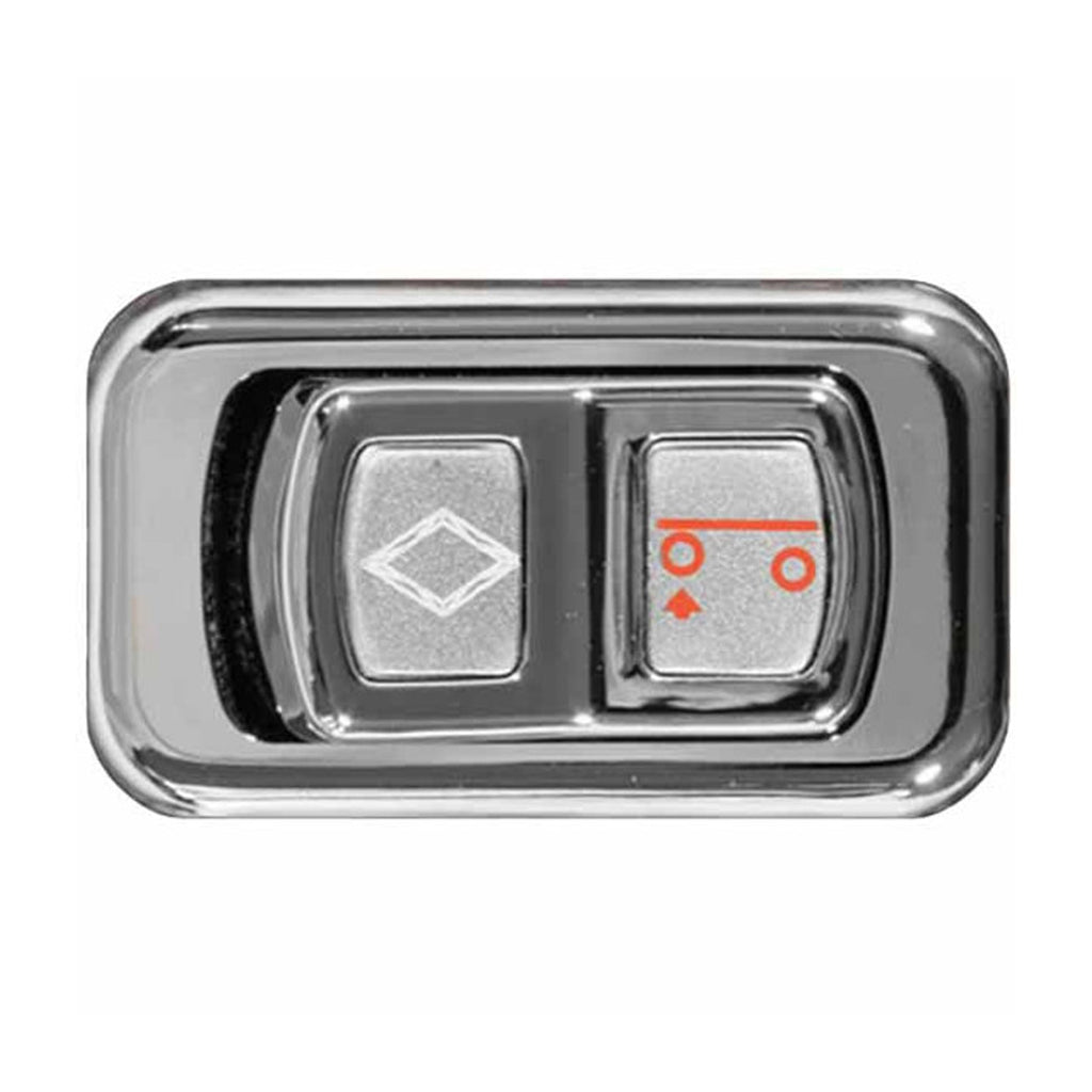 Rockwood Chrome Lift Axle Rocker Switch For Peterbilt