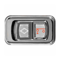 Rockwood Chrome Lift Axle Rocker Switch For Peterbilt