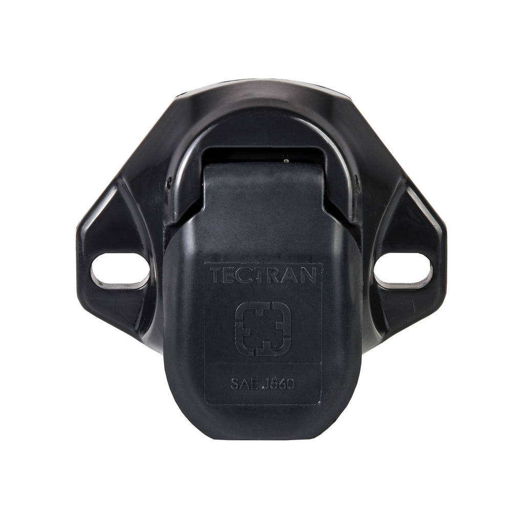 Tectran - 7-Way Poly ‎Bull Nose Socket (Ring Terminals & Split Pin)