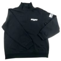 Berube's 1/4 Zip Sweatshirt - Black w Berube's Logo