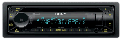 Sony CD receiver with Dual BLUETOOTH® & Two-Zone Color Illuminator