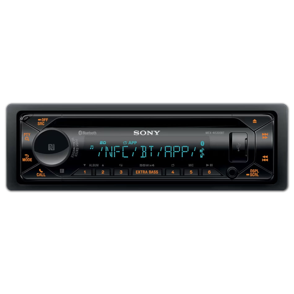 Sony CD receiver with Dual BLUETOOTH® & Two-Zone Color Illuminator