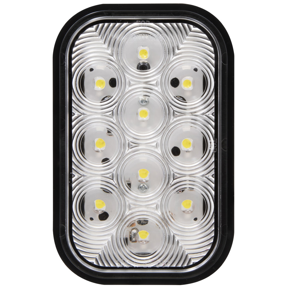 Maxxima 5" x 3" White Rectangle Back Up Light