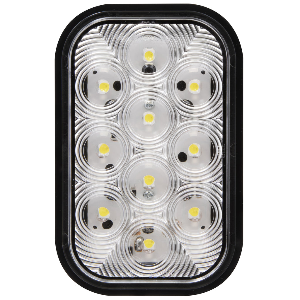 Maxxima 5" x 3" White Rectangle Back Up Light