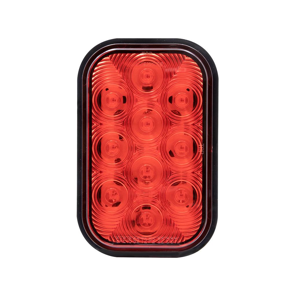 Maxxima - 3" x 5" Rectangular Red Stop/Turn/Tail - 10 LED