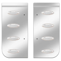 Kenworth W900L or W900B 2005 - 2010 Cowl Panels w Four P1 Clear LED Lights