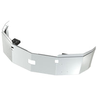 Western Star 5700XE 18" Chromed Steel Bumper with Tow Pin Holes