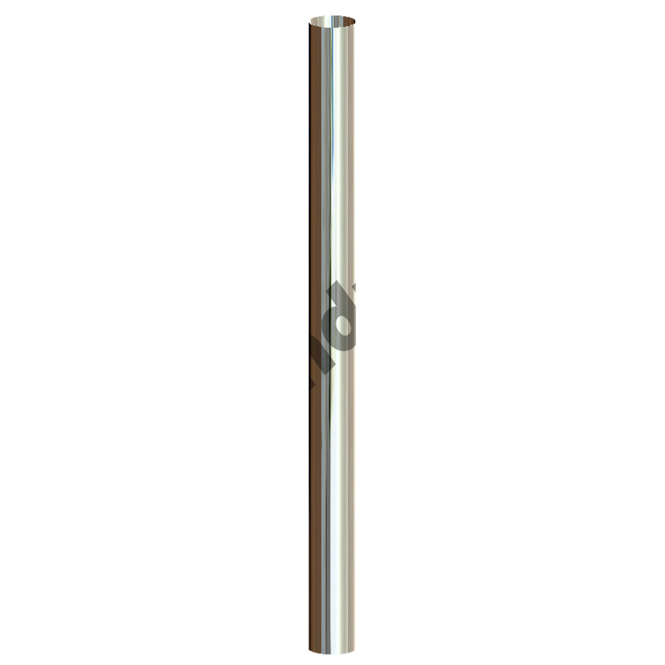 Grand Rock - 8" x 96" O.D. Straight Cut (Flat Top) Chrome Exhaust Stack