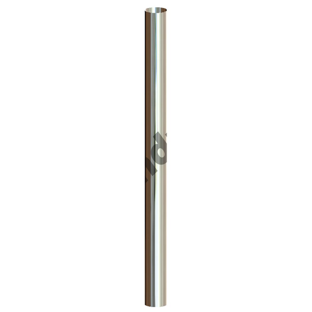 Grand Rock - 8" x 96" O.D. Straight Cut (Flat Top) Chrome Exhaust Stack