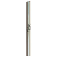 Grand Rock - 8" x 96" O.D. Straight Cut (Flat Top) Chrome Exhaust Stack