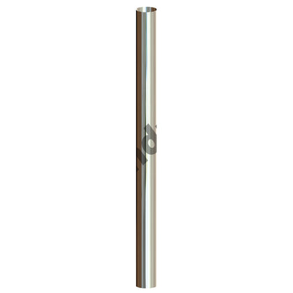Grand Rock - 8" x 96" O.D. Straight Cut (Flat Top) Chrome Exhaust Stack