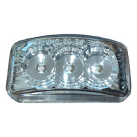 3 LED Spyder Model 15 Rectangular Light (Amber LEDs / Clear Lens)